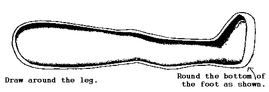 CHILD TYPE LEG AND FOOT.